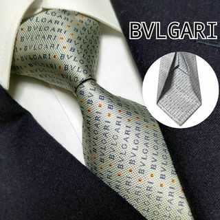 ブルガリ(BVLGARI)のブルガリ ネクタイ ロゴマニア ハイブランド 高級シルク セッテピエげ 肉厚(ネクタイ)