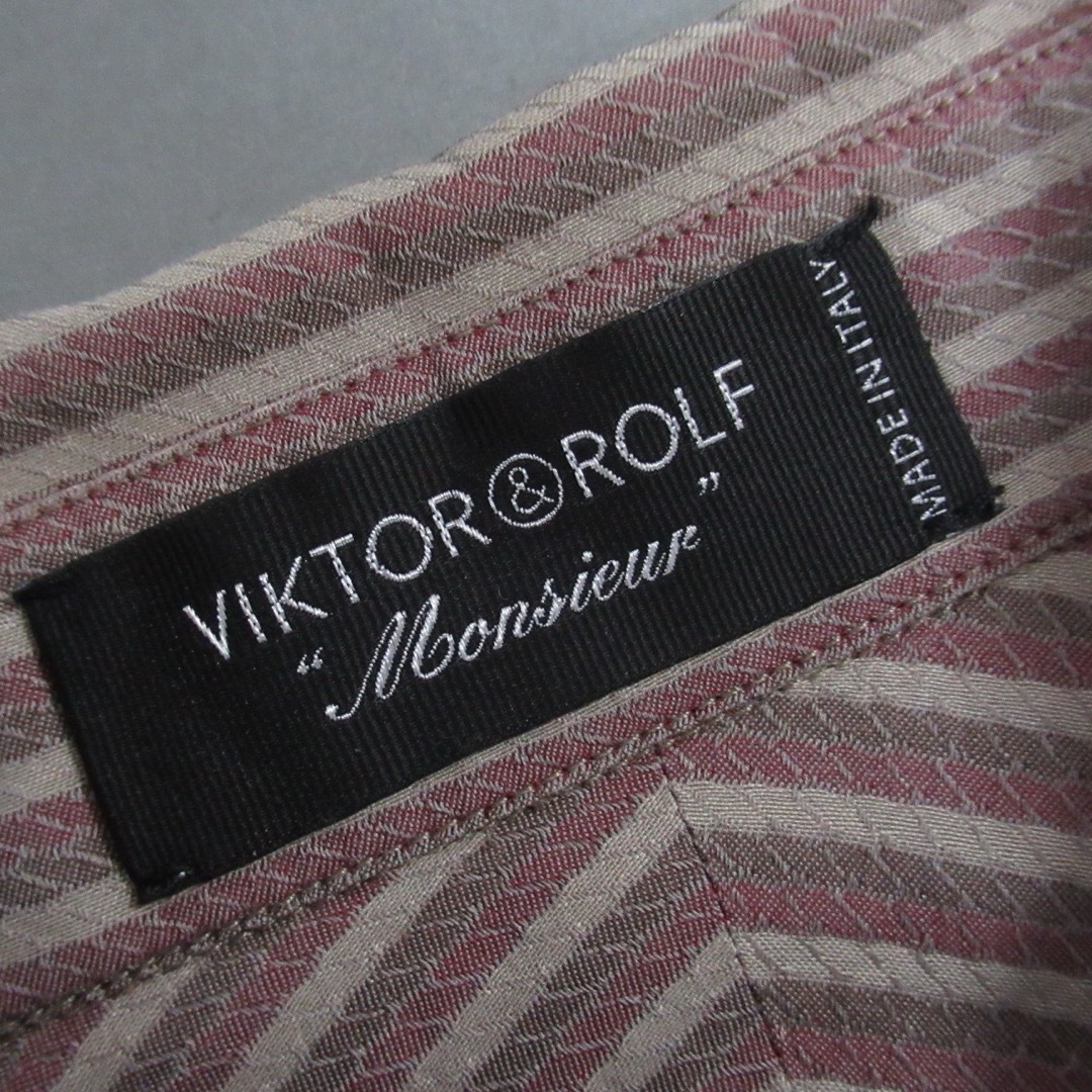 VIKTOR&ROLF(ヴィクターアンドロルフ)のVIKTOR & ROLF イタリア製 ストライプ シャツ トップス 44 綿 メンズのトップス(シャツ)の商品写真