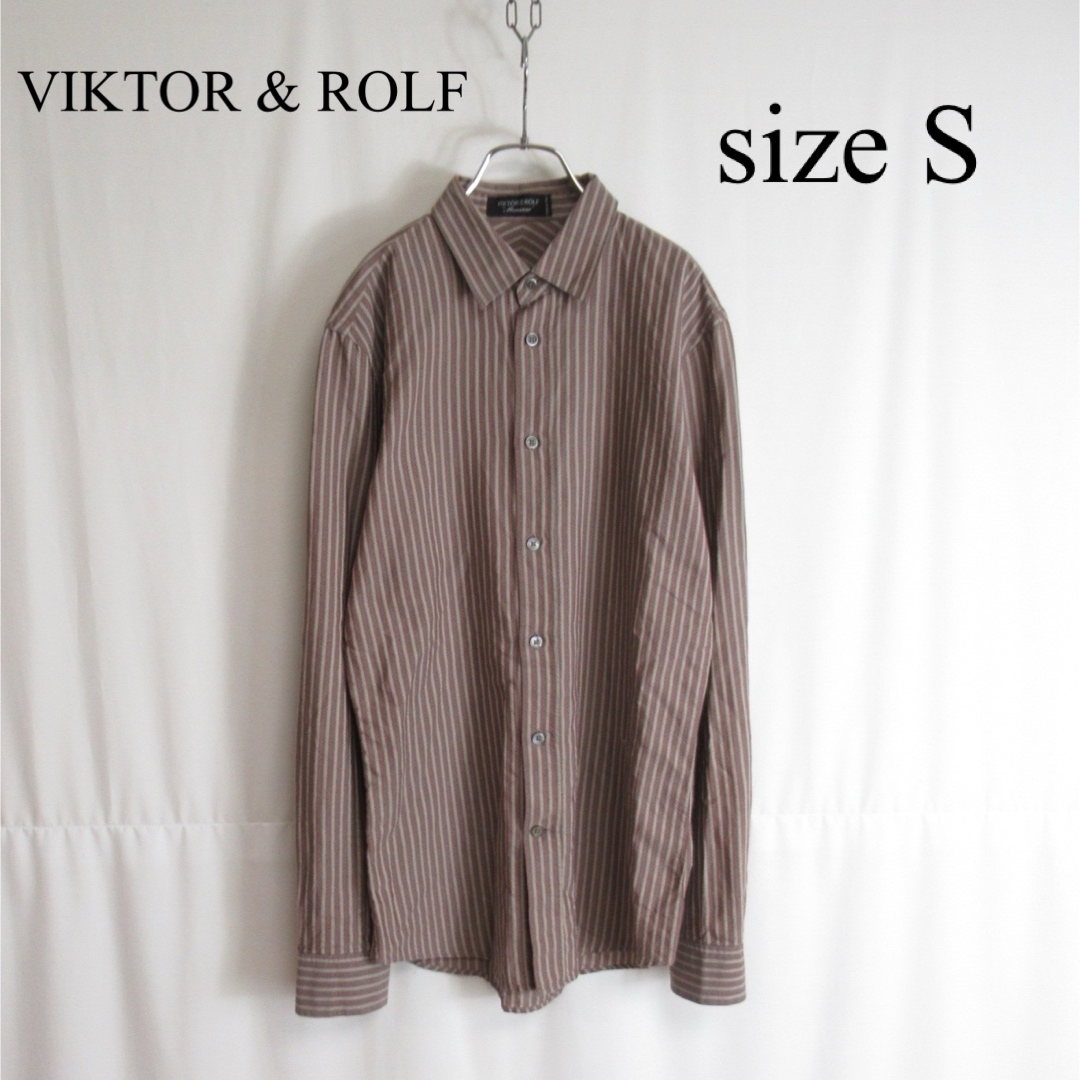 VIKTOR&ROLF(ヴィクターアンドロルフ)のVIKTOR & ROLF イタリア製 ストライプ シャツ トップス 44 綿 メンズのトップス(シャツ)の商品写真