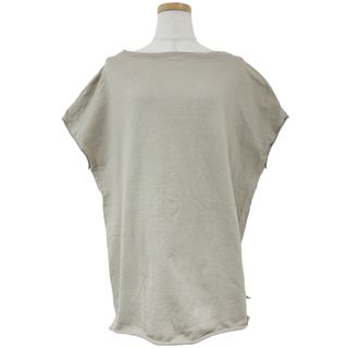 プラージュ(Plage)のPlage プラージュ Tシャツ ベージュ FREE トレーナー 半袖 ホックテープ スリット コットン 綿 トップス カットソー プルオーバー 春夏 シンプル 無地 オフィス カジュアル 大人 きれいめ【レディース】【中古】(Tシャツ(半袖/袖なし))