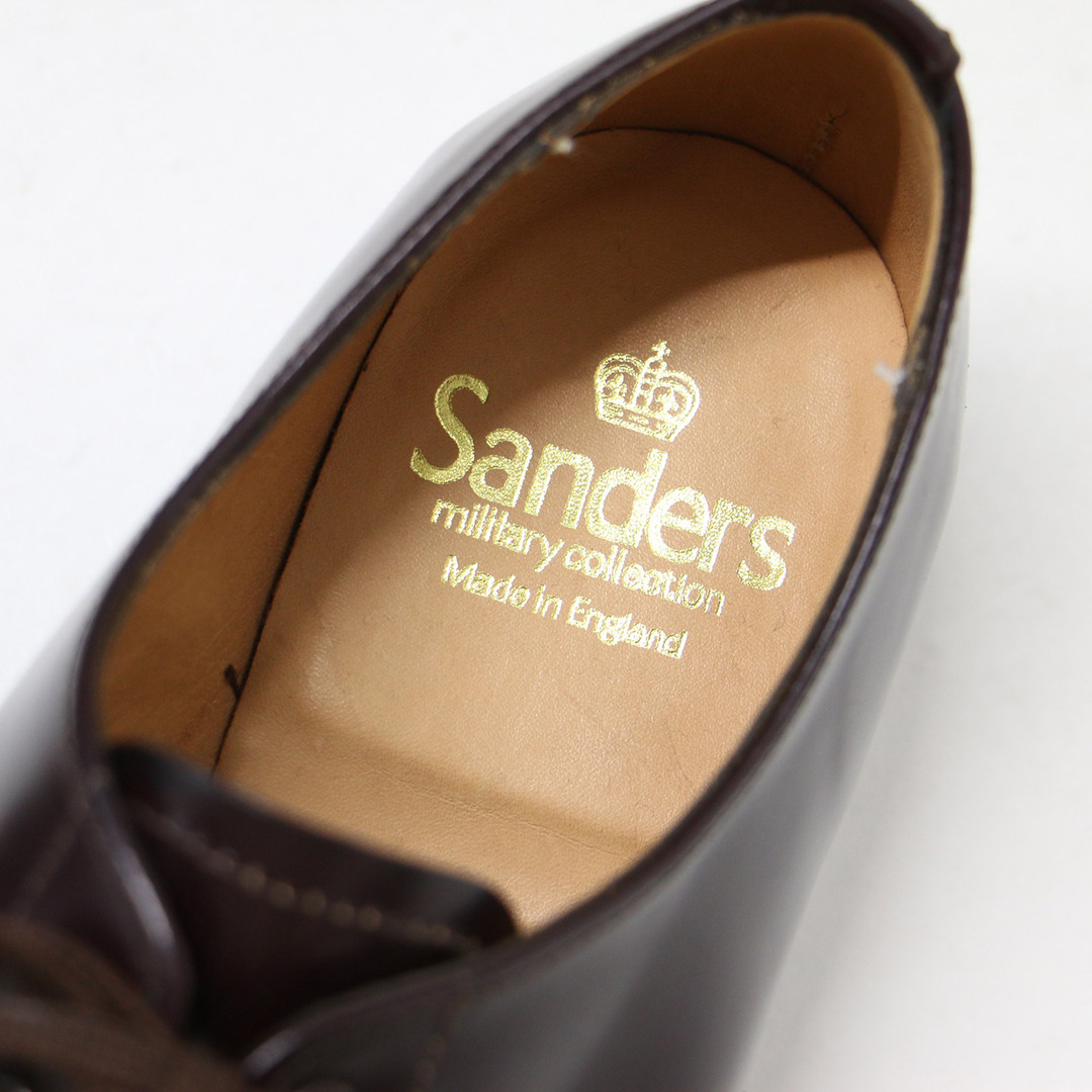 SANDERS(サンダース)のSANDERS ローファー サンダース バーガンディ ボルドー 5(24.5cm) レースアップ ラウンドトゥ 光沢 レザー 1168R シューズ 靴 大人 きれいめ フォーマル 上品 【レディース】【中古】 レディースの靴/シューズ(その他)の商品写真