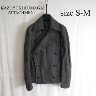 KAZUYUKI KUMAGAI ATTACHMENT - ATTACHMENT カシミア ウール Pコート アウター ジャケット 1