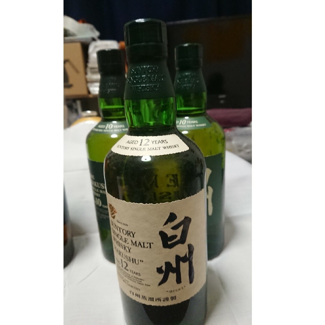 サントリー(サントリー)の山崎10年3本・白州10年2本、12年1本合計6本まとめて販売 食品/飲料/酒の酒(ウイスキー)の商品写真