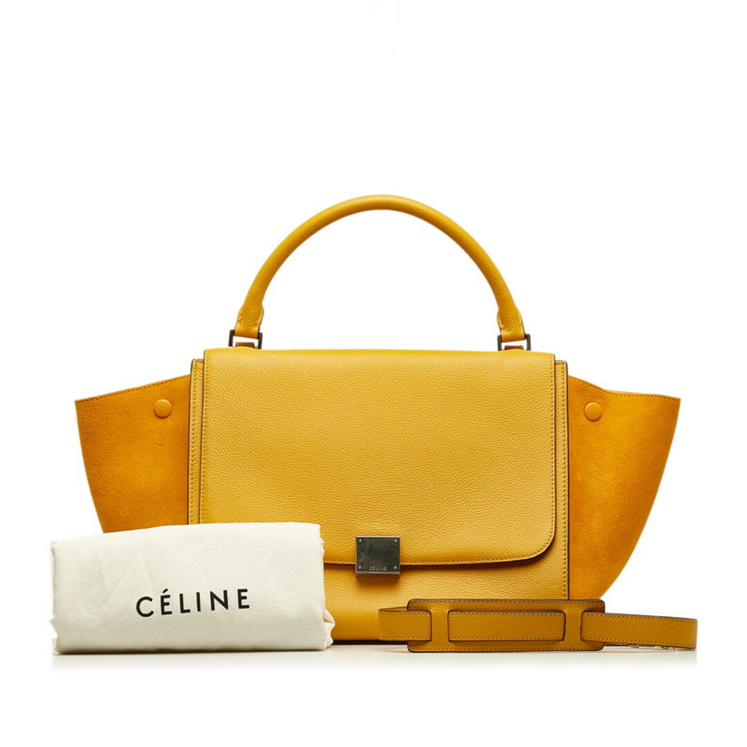 celine(セリーヌ)のセリーヌ トラペーズ ミディアム シルバー金具 ハンドバッグ ショルダーバッグ 2WAY レザー レディース CELINE 【228-34035】 レディースのバッグ(ハンドバッグ)の商品写真