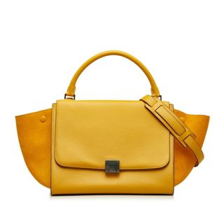 セリーヌ(celine)のセリーヌ トラペーズ ミディアム シルバー金具 ハンドバッグ ショルダーバッグ 2WAY レザー レディース CELINE 【228-34035】(ハンドバッグ)