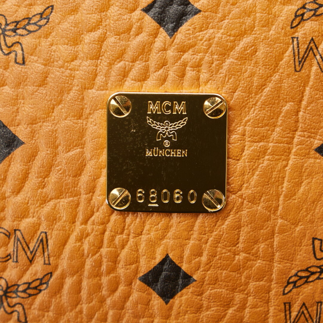 MCM(エムシーエム)の美品 エム シー エム ヴィセトス ロゴグラム ラウンド サークル 斜め掛け ショルダーバッグ PVC レディース MCM 【228-34092】 レディースのバッグ(ショルダーバッグ)の商品写真