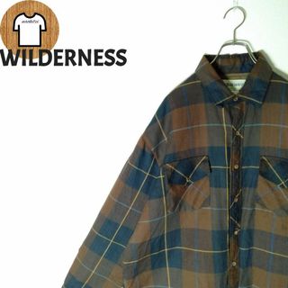 ウィルダネスウェア(Wilderness Wear)の【WILDERNESS 裏地キルティングシャツ XL ダークカラー A628(シャツ)