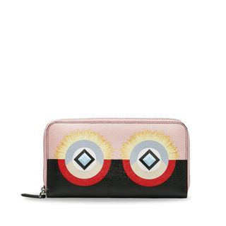 フェンディ(FENDI)のフェンディ モンスター コンチネンタルウォレット ラウンドファスナー長財布 8M0299 レザー レディース FENDI 【228-34098】(財布)