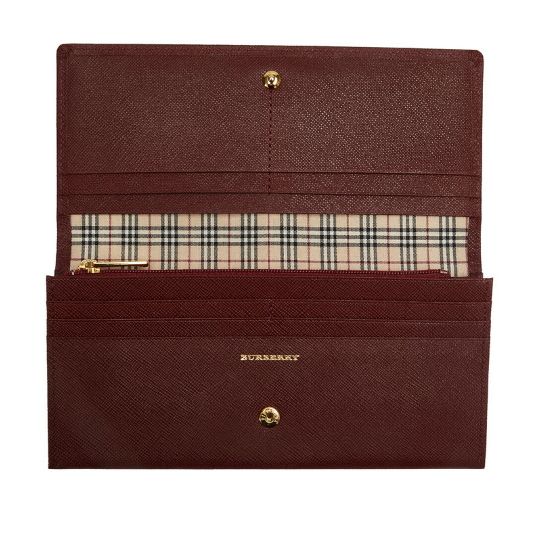 BURBERRY(バーバリー)の美品 バーバリー ノヴァチェック 長財布 レザー レディース BURBERRY 【228-34139】 レディースのファッション小物(財布)の商品写真