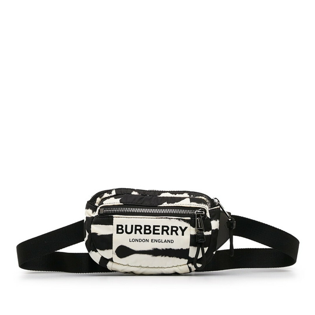 BURBERRY - バーバリー ロゴ ゼブラ ボディバッグ ウエストバッグ BURBERRY - バーバリー ロゴ ゼブラ ボディバッグ ウエストバッグ