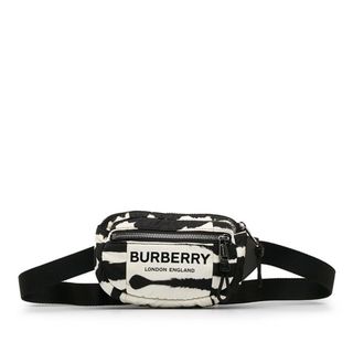 バーバリー(BURBERRY)のバーバリー ロゴ ゼブラ ボディバッグ ウエストバッグ ナイロン レディース BURBERRY 【228-34142】(ボディバッグ/ウエストポーチ)