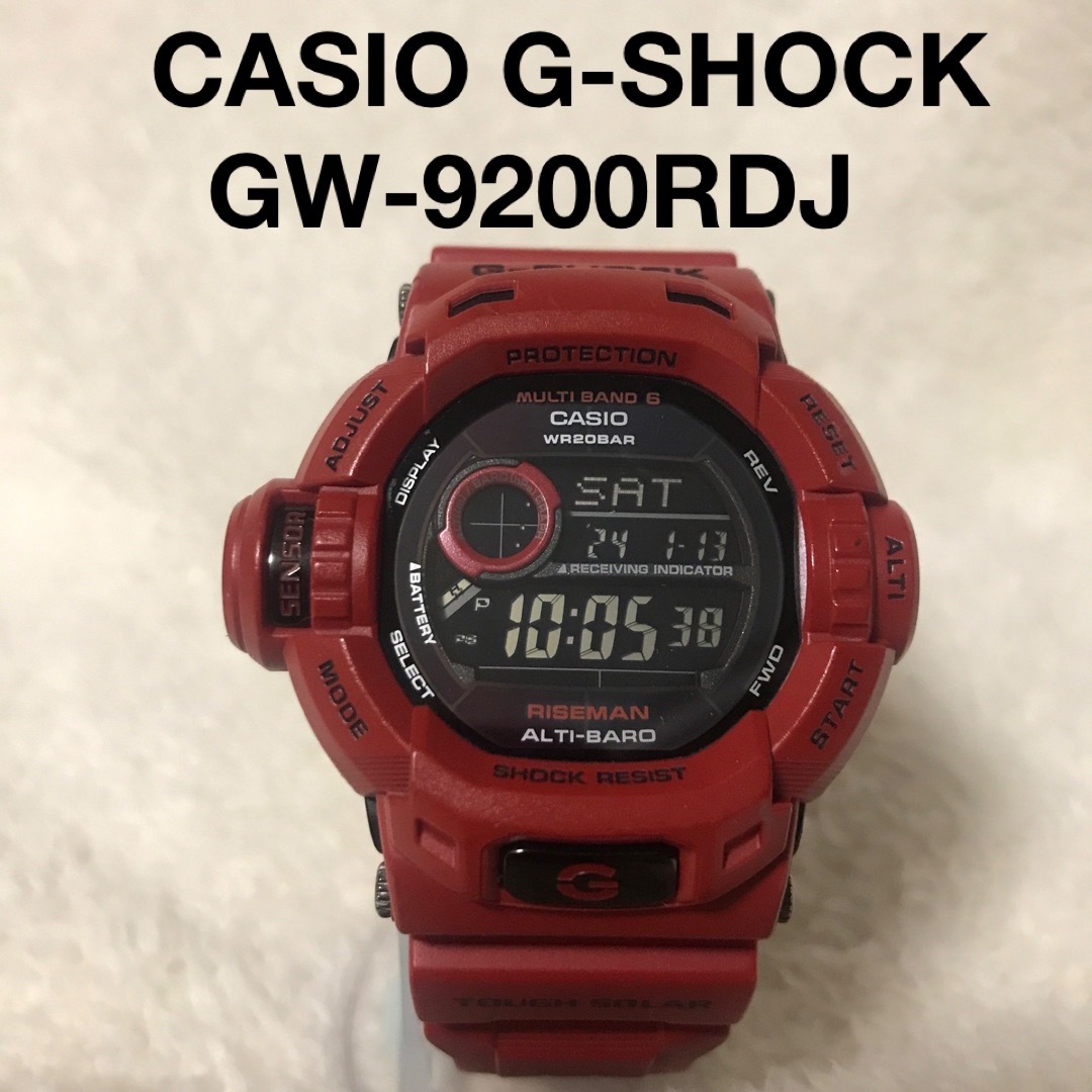 G-SHOCK(ジーショック)のG-SHOCK  GW-9200RDJ  RISEMAN メンズの時計(腕時計(デジタル))の商品写真