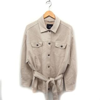 ザラ(ZARA)のザラ ZARA スエードライク ステンカラー ジャケット アウター ベージュ(ブルゾン)