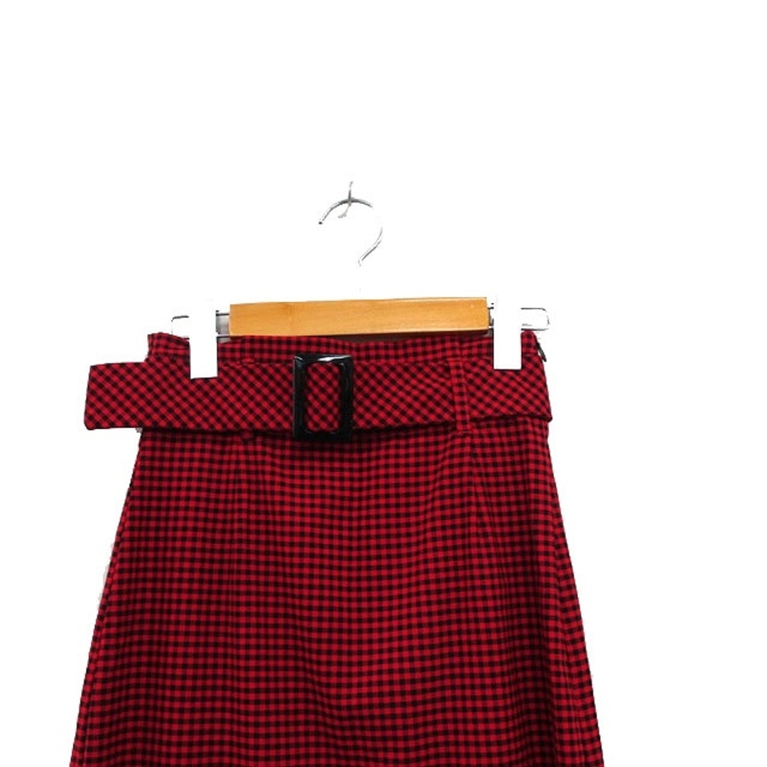 ZARA - ザラ タイト スカート ロング ボタン ベルト ギンガム ZARA - ザラ タイト スカート ロング ボタン ベルト ギンガム