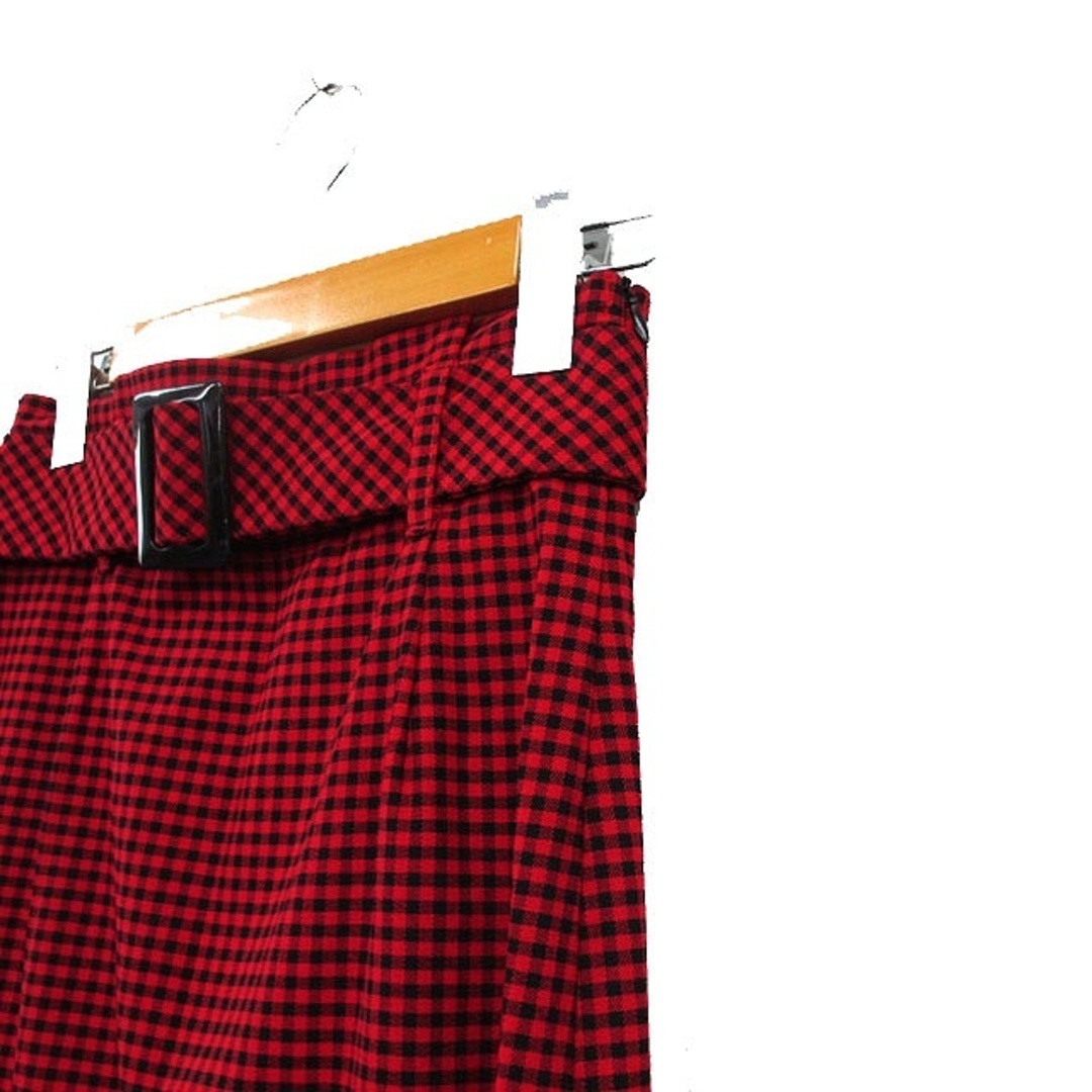 ZARA - ザラ タイト スカート ロング ボタン ベルト ギンガム ZARA - ザラ タイト スカート ロング ボタン ベルト ギンガム
