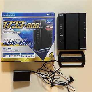 エヌイーシー(NEC)のNEC Aterm Wi-Fiホームルータ PA-WG2600HS(PC周辺機器)