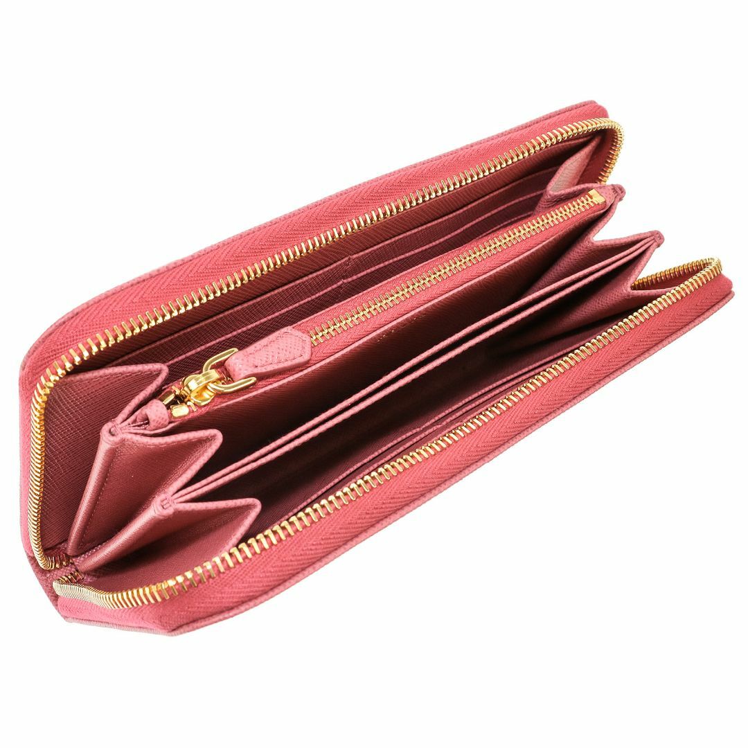 PRADA(プラダ)の未使用 正規品 プラダ 長財布 レディース レッド ピンク レザー レディースのファッション小物(財布)の商品写真