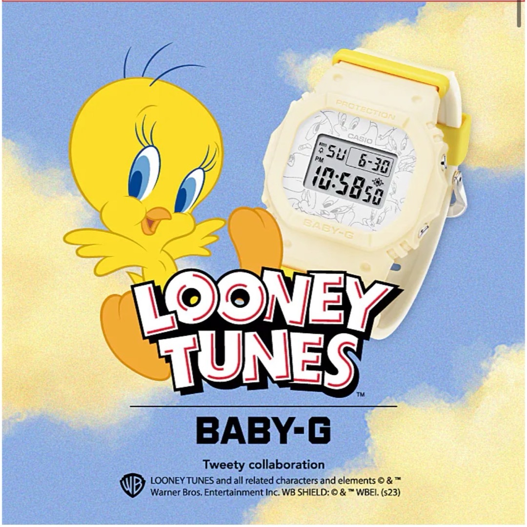 Baby-G(ベビージー)の限定　新品未使用TWEETYコラボ BABY-G BGD-565TW-5JR レディースのファッション小物(腕時計)の商品写真