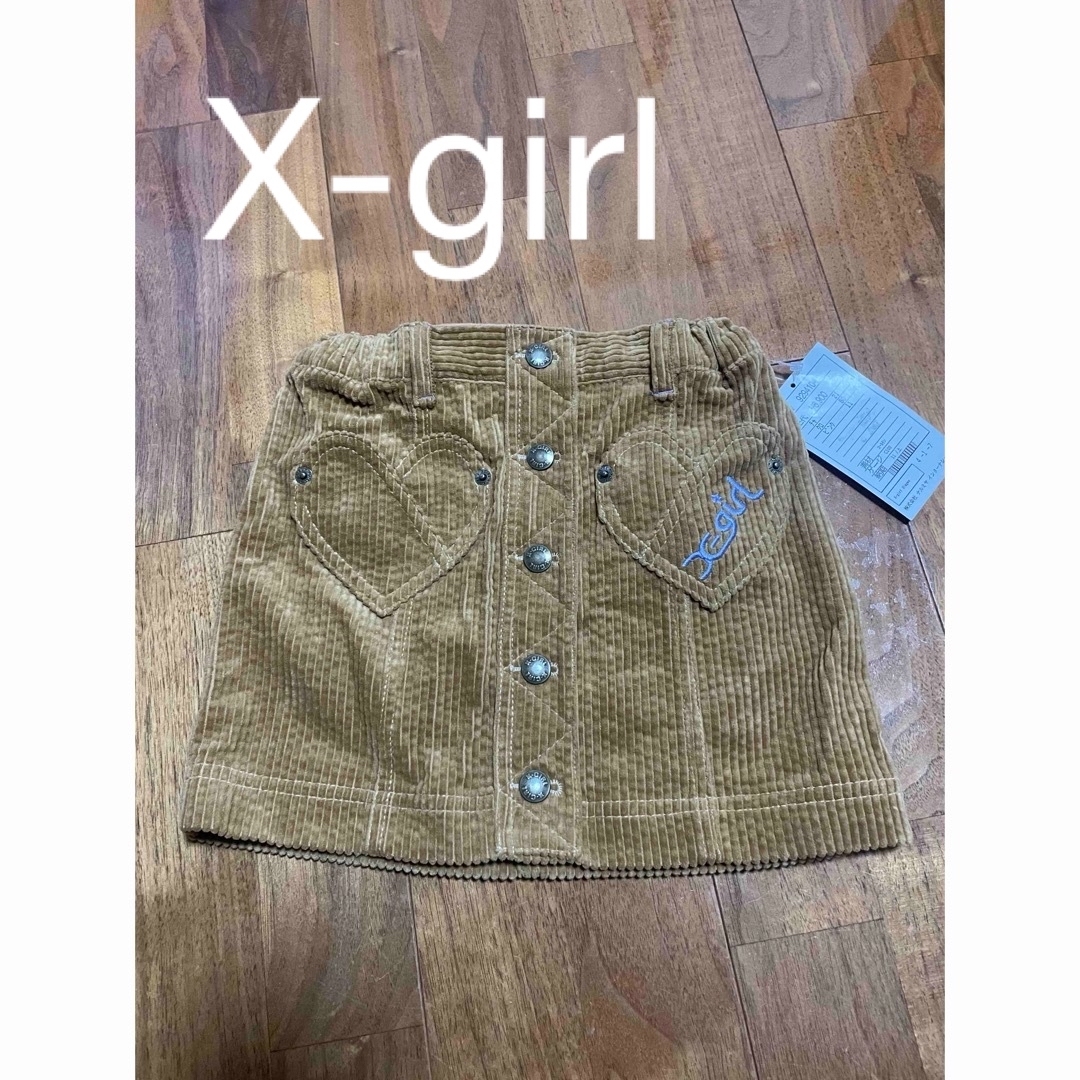 X-girl(エックスガール)のX-girl タイトスカート ミニスカート 110cm エックスガール キッズ/ベビー/マタニティのキッズ服女の子用(90cm~)(スカート)の商品写真