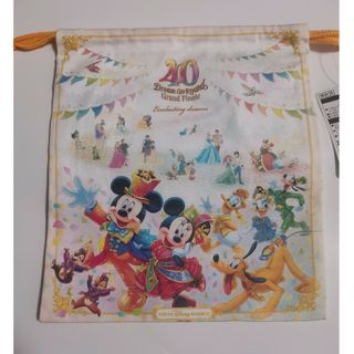 ディズニー(Disney)の新品・未使用♡ディズニーランド♡40周年♡グランドフィナーレ♡きんちゃく(キャラクターグッズ)