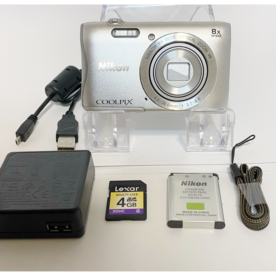 Nikon coolpix S3700 ニコン デジタルカメラ Wi-Fi機能 カメラ Nikon coolpix S3700 ニコン デジタルカメラ Wi-Fi機能 カメラ