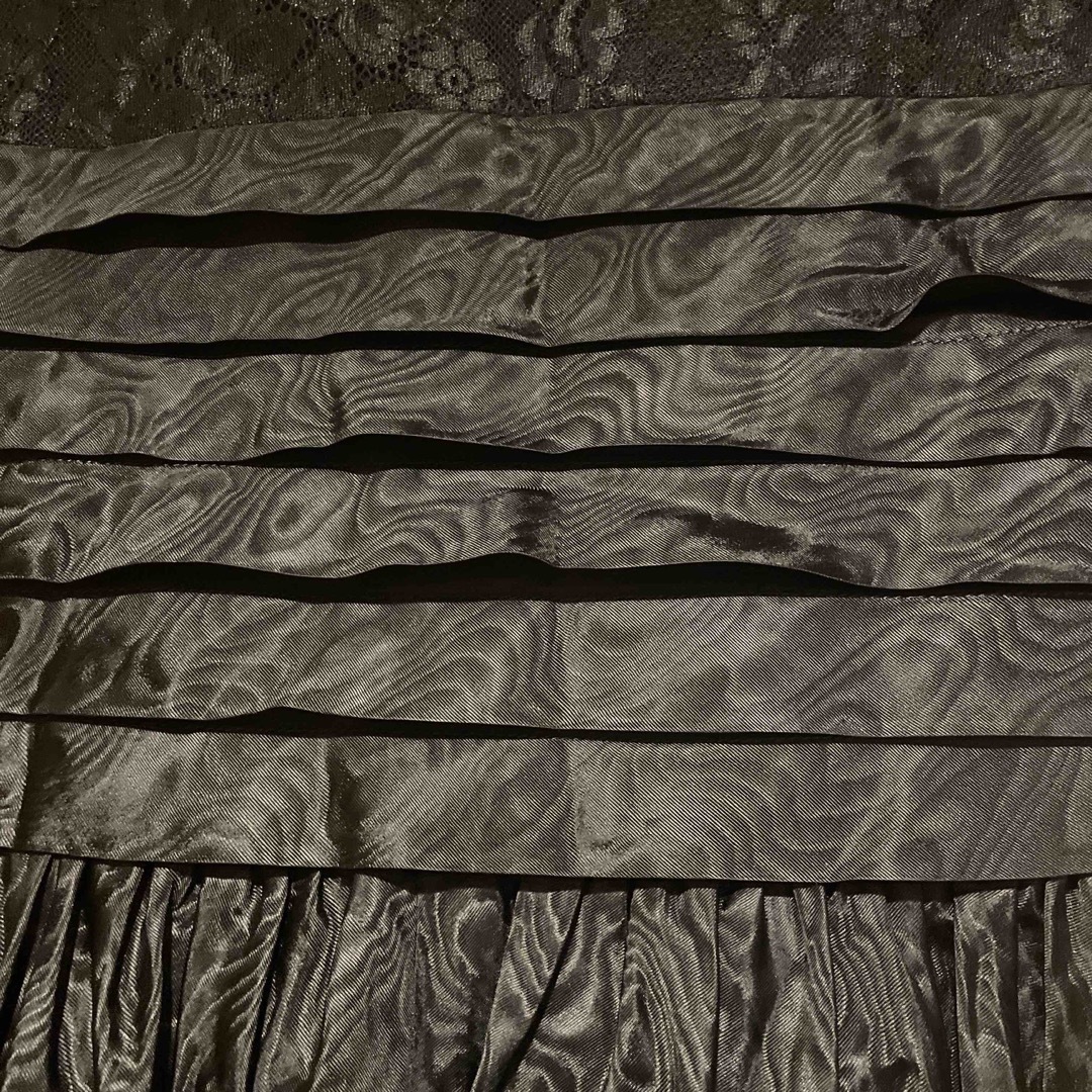 特注品　高級ドレス　黒　リボンセット レディースのワンピース(ロングワンピース/マキシワンピース)の商品写真