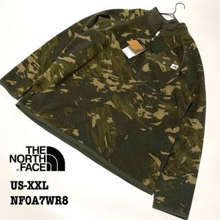 ザノースフェイス(THE NORTH FACE)の【新品】US-XXL ノースフェイス プルオーバー フリース 1/2ジップ 迷彩(その他)