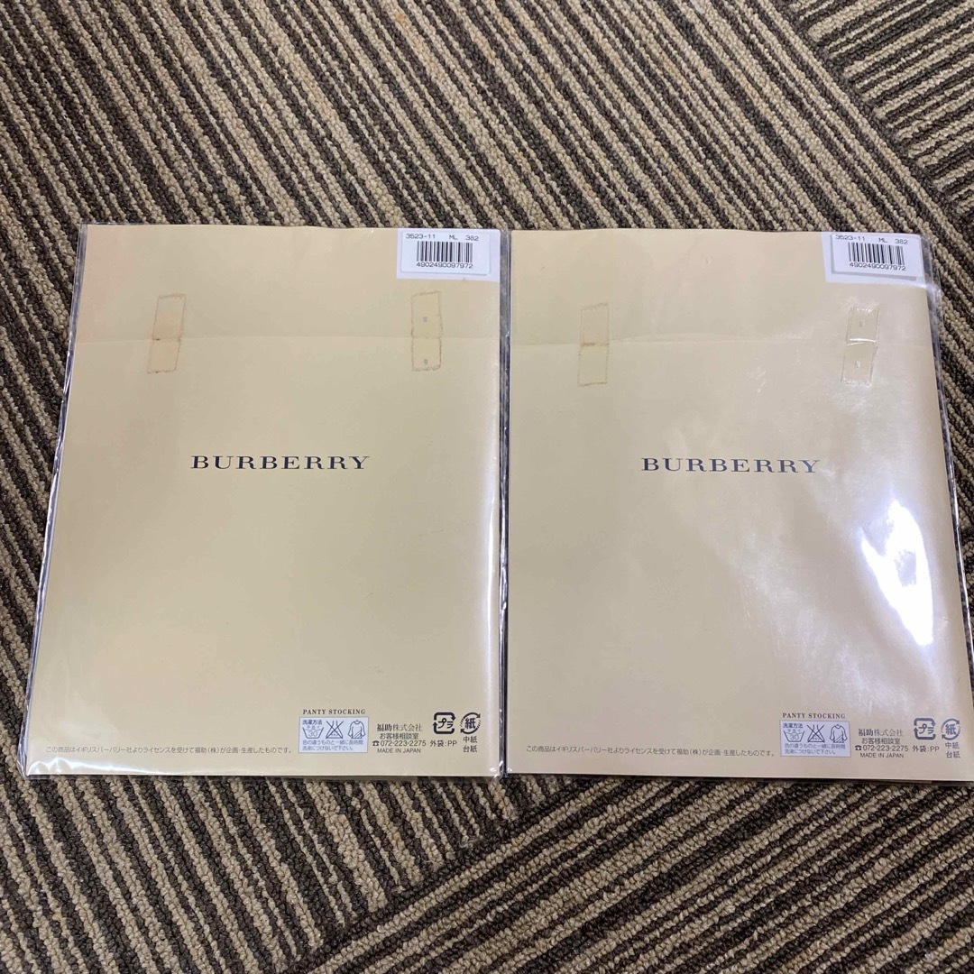 BURBERRY(バーバリー)の【匿名配送】福助製　バーバリー ストッキング M〜L 2足 レディースのレッグウェア(タイツ/ストッキング)の商品写真