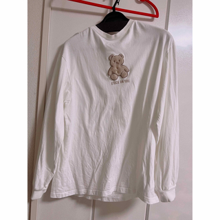 グレイル(GRL)のボア刺繍テディベアロンT オフホワイト　フリーサイズ(Tシャツ(長袖/七分))