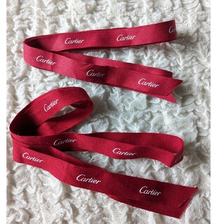 カルティエ(Cartier)のCartier カルティエリボン■リボン 赤 2本 94cm 121cm(ラッピング/包装)