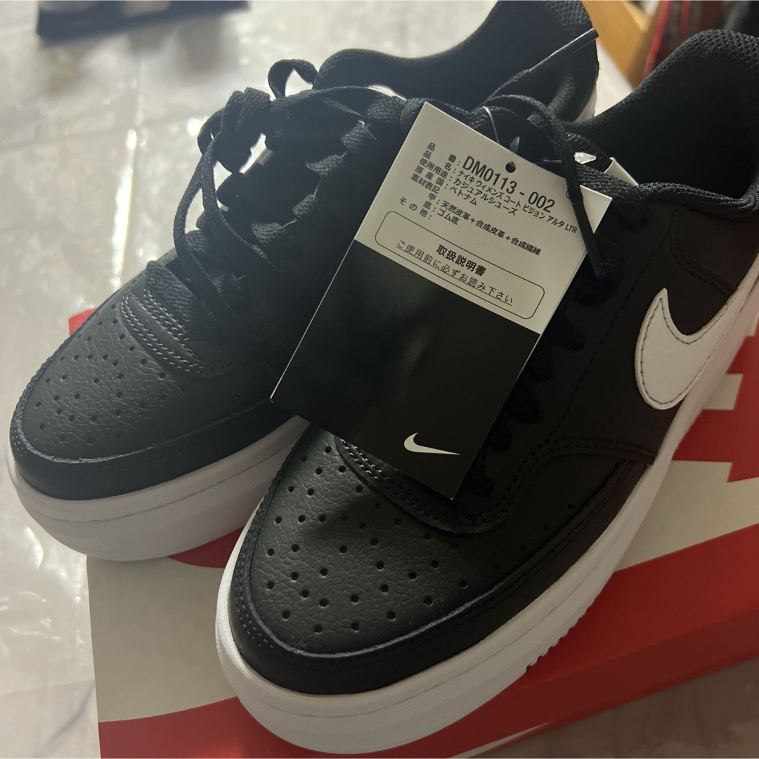 【新品】 NIKE コート ビジョンアルタ DM0113-002 黒 23cm