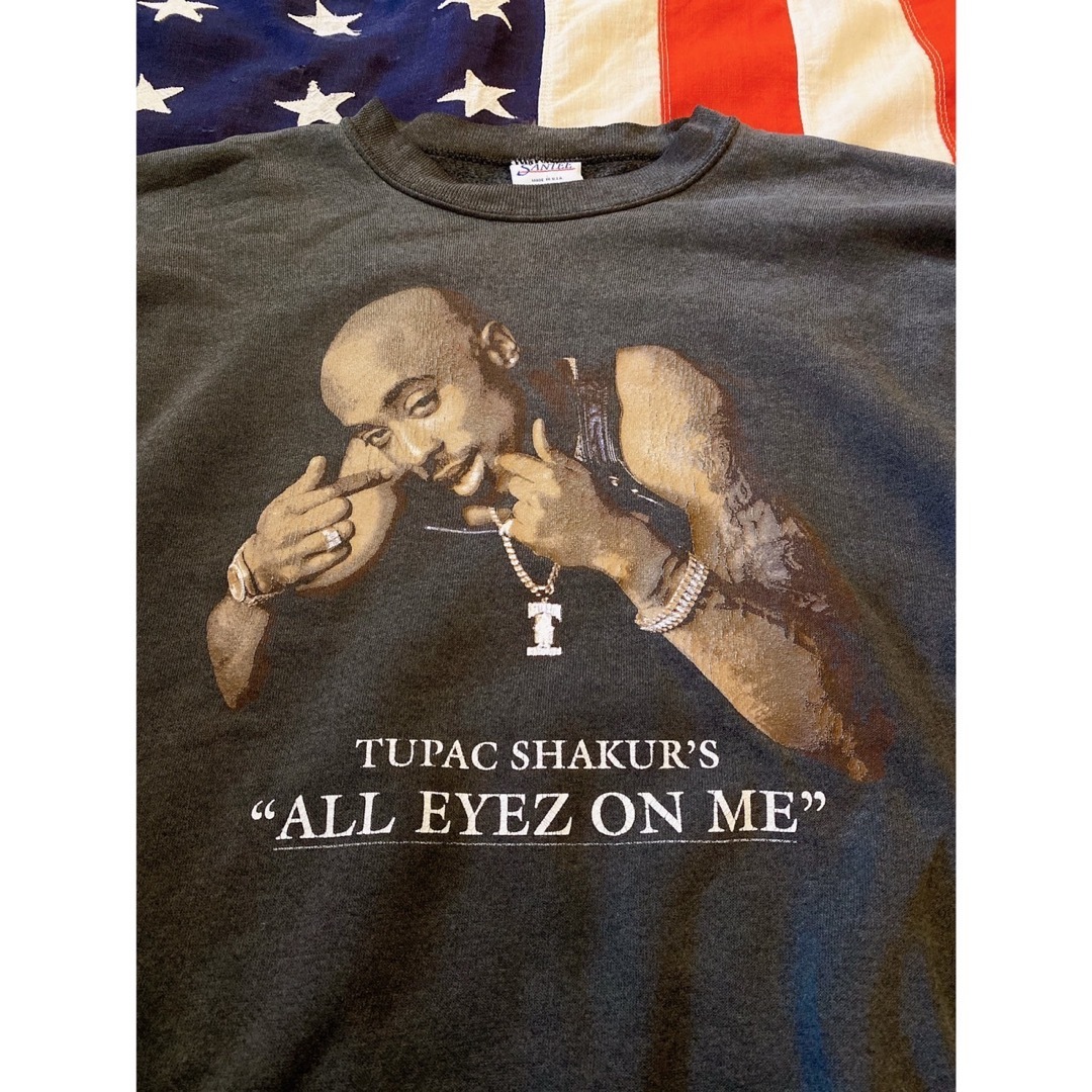 VINTAGE - 超希少!2PAC All Eyez On Meビンテージスウェット90s VINTAGE - 超希少!2PAC All Eyez On Meビンテージスウェット90s