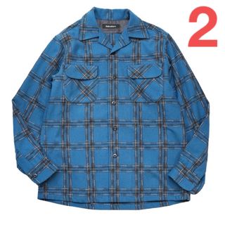 テンダーロイン(TENDERLOIN)のsubculture/WOOL CHECK SHIRT/BLUE/サイズ2(シャツ)