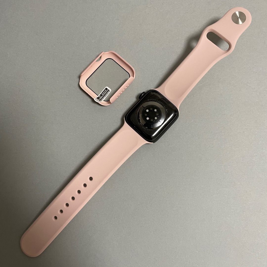 Apple Watch(アップルウォッチ)のAppleWatch 7 アップルウォッチ バンド S/M 45mm 薄ピンク メンズの時計(ラバーベルト)の商品写真