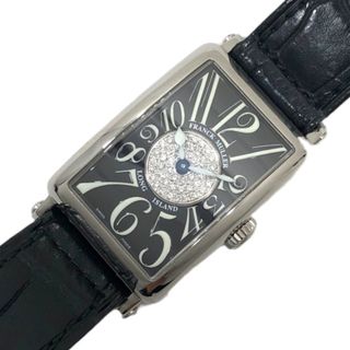 フランクミュラー(FRANCK MULLER)の　フランク・ミュラー FRANCK MULLER ロングアイランド 902 QZ CD 1P AC ブラック SS クオーツ レディース 腕時計(腕時計)