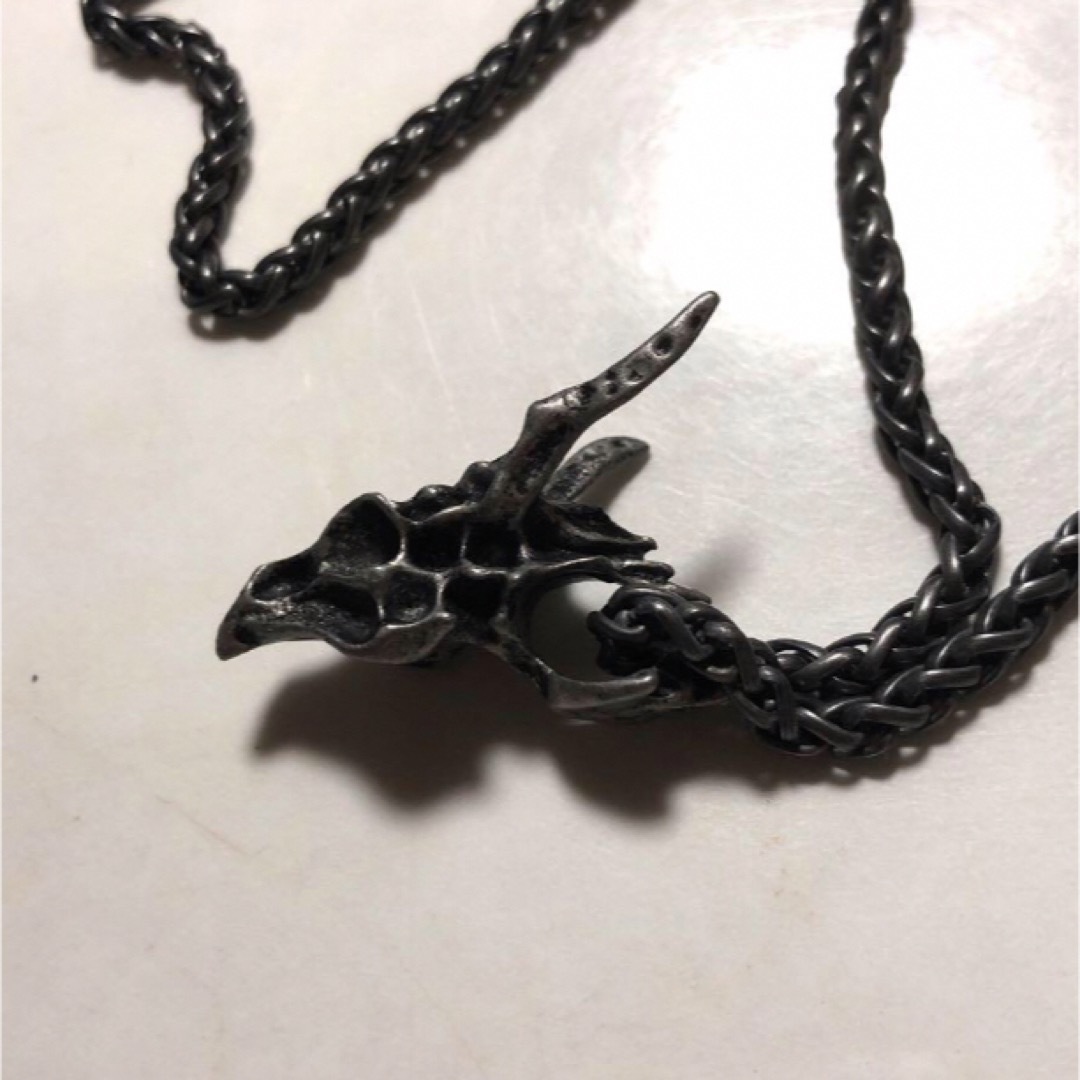 ドラゴン　頭骨　ネックレス　龍 メンズのアクセサリー(ネックレス)の商品写真
