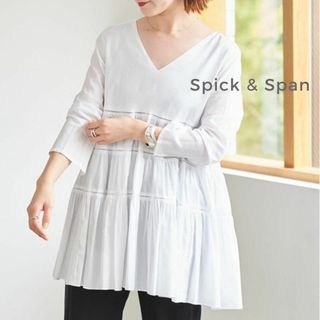 スピックアンドスパン(Spick & Span)の652*Spick&Span スピック＆スパン ティアードチュニック(シャツ/ブラウス(長袖/七分))