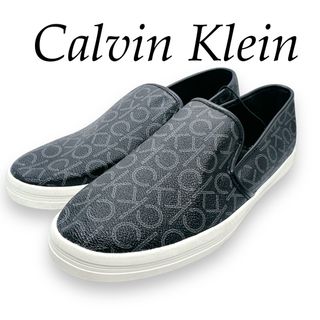 カルバンクライン(Calvin Klein)の【USA輸入】カルバンクライン　靴　スリッポン　シューズ　黒　シグネチャー　CK(スリッポン/モカシン)