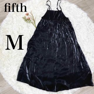 フィフス(fifth)の【未使用タグ付き品】fifth フィフス　キャミロングワンピース　キラ艶　M(ロングワンピース/マキシワンピース)