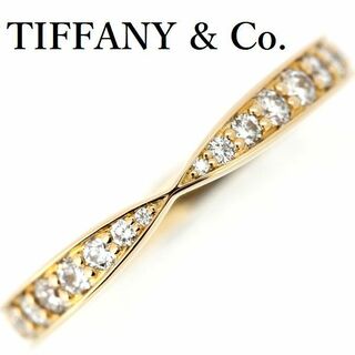 TIFFANY&Co. ティファニー K18WG ホワイトゴールド サマセット リング・指輪 9号 4.8g レディース約53mm下部厚み