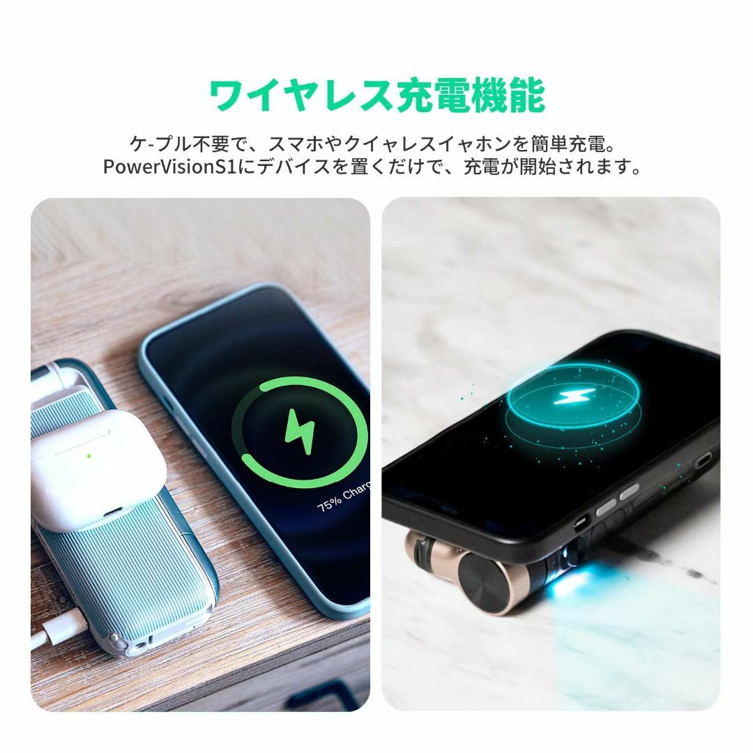 【色: モダンブラック】PowerVision スマートフォン用ジンバルカメラ  スマホ/家電/カメラのスマホアクセサリー(その他)の商品写真