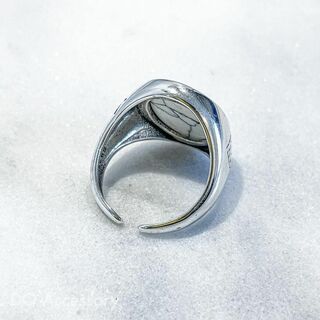 Silver925 オープンリング 銀　メンズ　シルバー　指輪 R-010(リング(指輪))