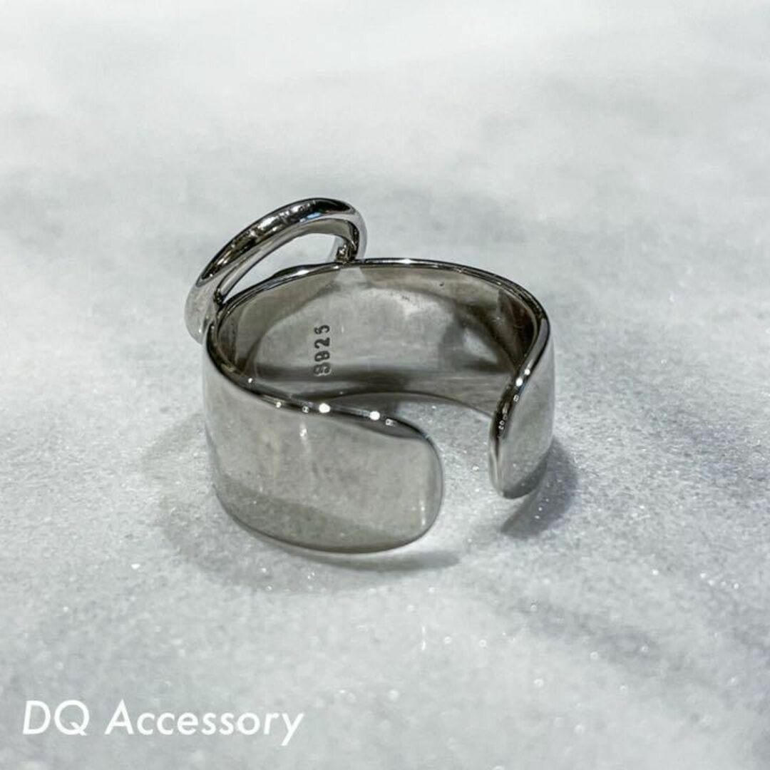 Silver925 オープンリング 銀　メンズ　シルバー　指輪 R-020 メンズのアクセサリー(リング(指輪))の商品写真