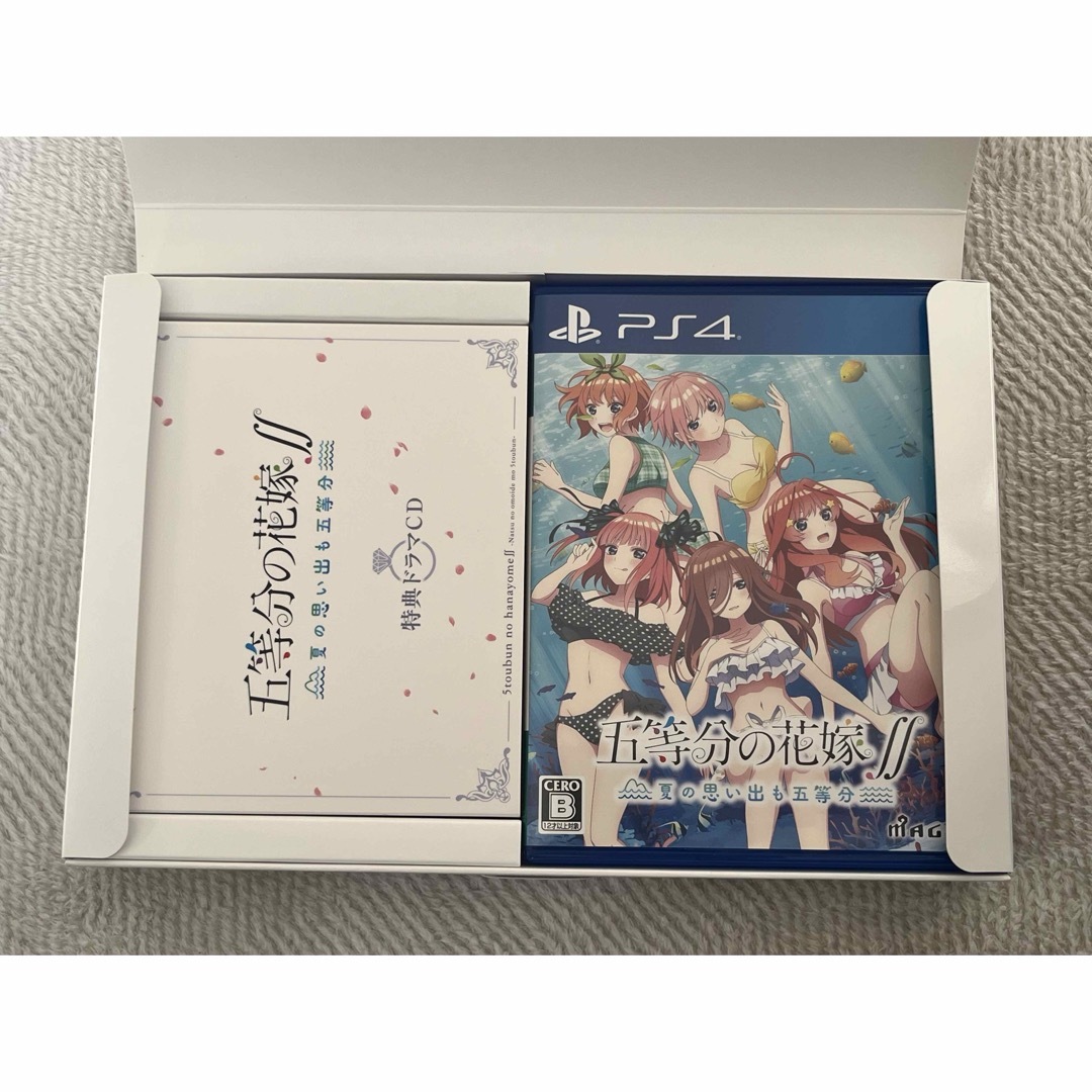 PlayStation4(プレイステーション4)の五等分の花嫁∬ ～夏の思い出も五等分～ 限定版 エンタメ/ホビーのゲームソフト/ゲーム機本体(家庭用ゲームソフト)の商品写真