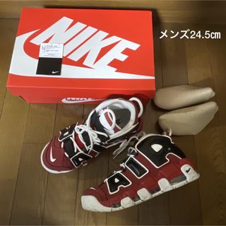 ナイキ(NIKE)のナイキ エアモアアップテンポ ’96 "ブラック&バーシティレッド"24.5㎝(スニーカー)