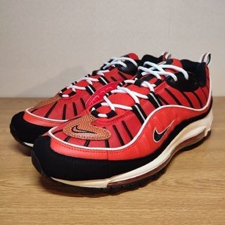 ナイキ(NIKE)の美品 NIKE AIR MAX 98 "HABANERO RED"(スニーカー)