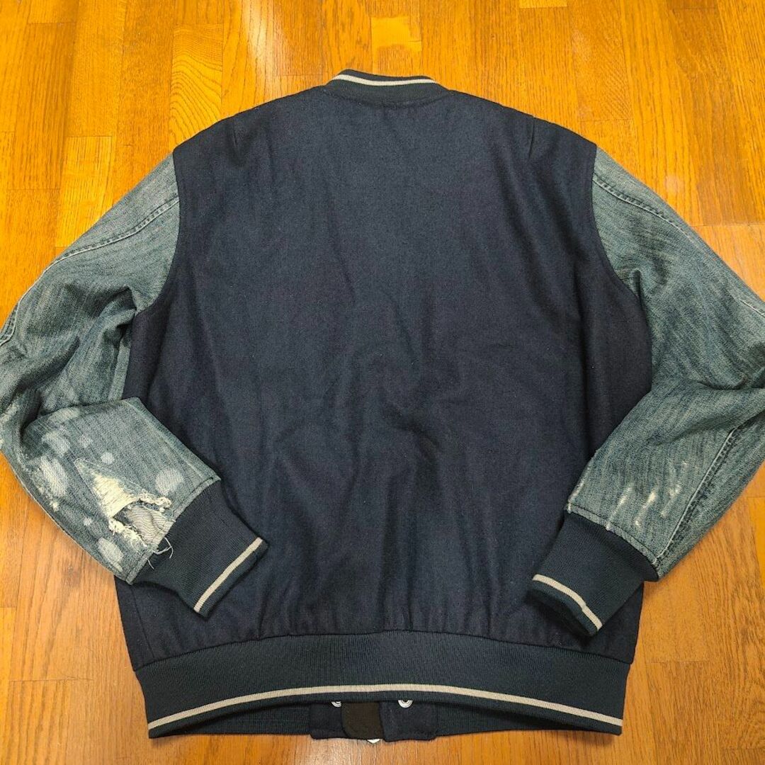 DIESEL(ディーゼル)のDIESEL デニム 袖切り替え スタジャン Mサイズ MA-1 ディーゼル メンズのジャケット/アウター(スタジャン)の商品写真