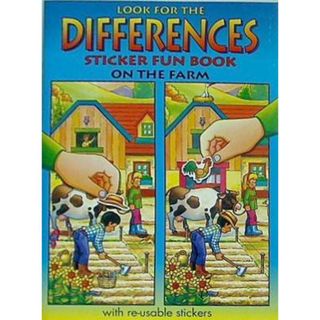 Look for the Differences Sticker Fun Book(洋書)