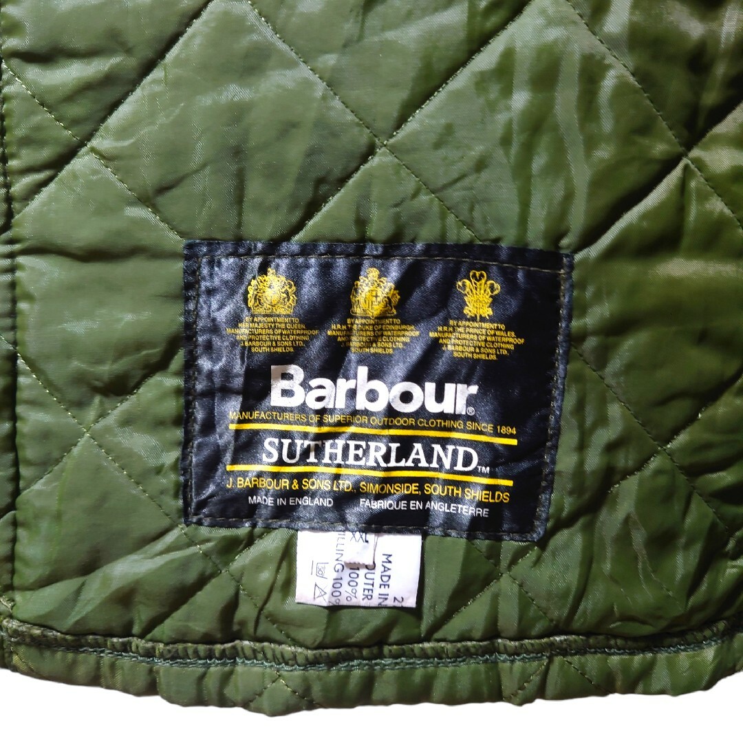 Barbour(バーブァー)の【BARBOUR】レザーガンパッチ ハンティングベスト S-263 メンズのトップス(ベスト)の商品写真