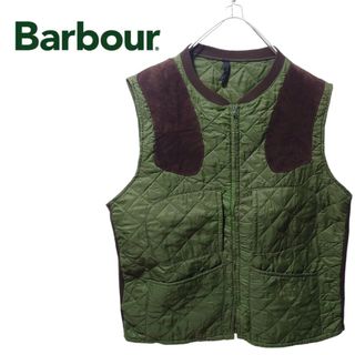 バーブァー(Barbour)の【BARBOUR】レザーガンパッチ ハンティングベスト S-263(ベスト)